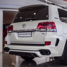 Задний бампер MTR Design (в сборе) для Toyota Land Cruiser 200 (2015-2021. J200)